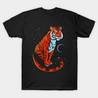 Tribal Tiger Long tail T-Shirt